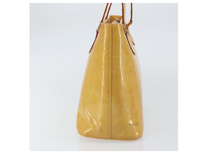 LOUIS VUITTON Borsa a Mano Houston Monogram Vernis Beige M91004 LV Auth 156696 - vista 4