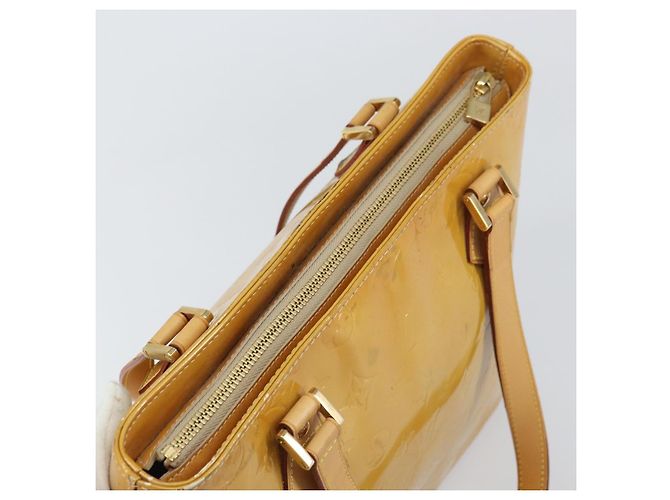 LOUIS VUITTON Borsa a Mano Houston Monogram Vernis Beige M91004 LV Auth 156696 - vista 6