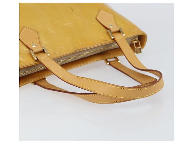 LOUIS VUITTON Borsa a Mano Houston Monogram Vernis Beige M91004 LV Auth 156696 - vista 7