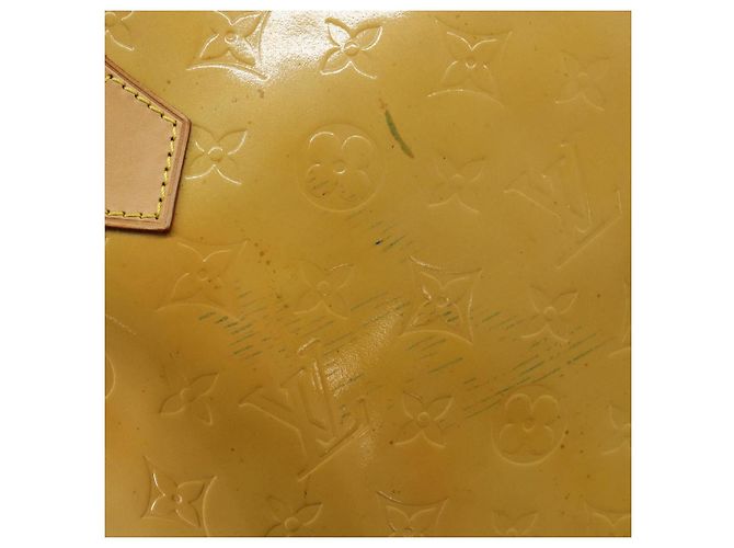 LOUIS VUITTON Borsa a Mano Houston Monogram Vernis Beige M91004 LV Auth 156696 - vista 9