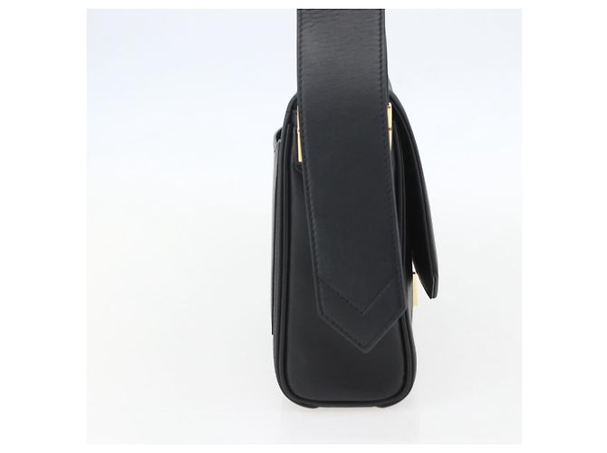 Bolsa de Ombro GIVENCHY em Couro Preto e Ouro Auth ka908V Dourado - vista 4
