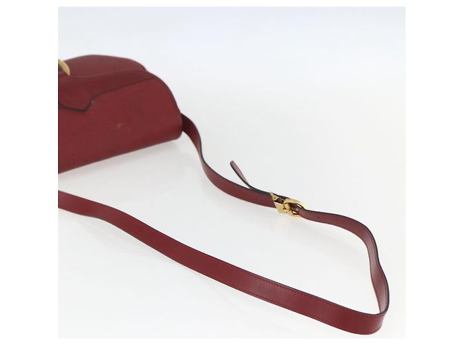 Borsa a spalla in tela Trotter Christian Dior PVC rosso oro Auth 159963 - vista 7