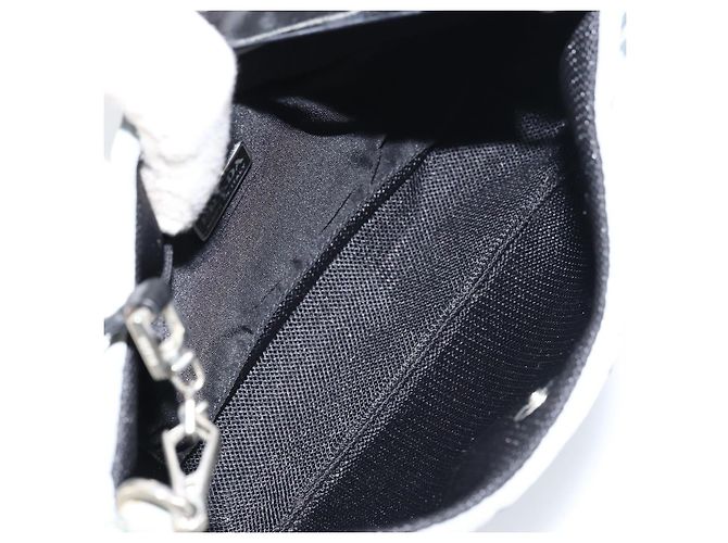 PRADA mini Borsa a Spalla Nylon Azzurro Chiaro Argento Auth gh1407 Blu chiaro - vista 10
