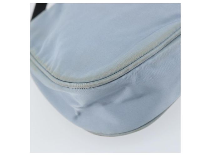 PRADA mini Borsa a Spalla Nylon Azzurro Chiaro Argento Auth gh1407 Blu chiaro - vista 17