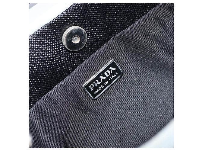 PRADA mini Borsa a Spalla Nylon Azzurro Chiaro Argento Auth gh1407 Blu chiaro - vista 19
