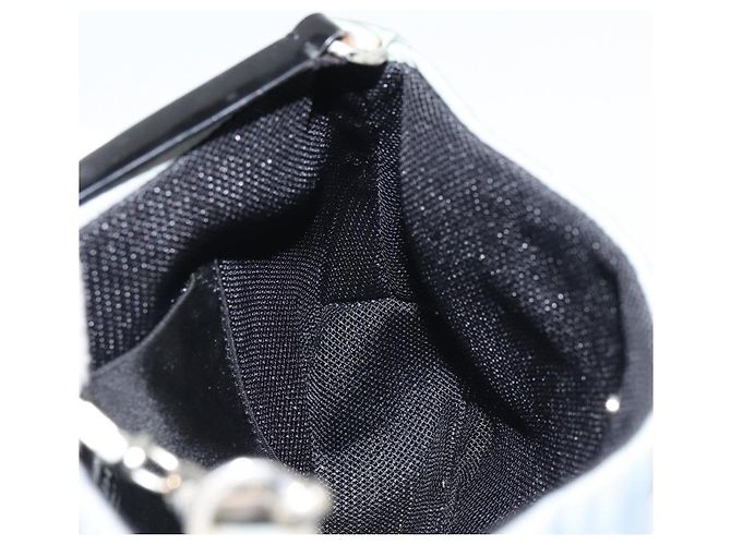 PRADA mini Borsa a Spalla Nylon Azzurro Chiaro Argento Auth gh1407 Blu chiaro - vista 20