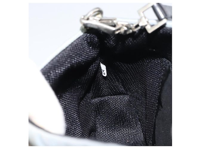 PRADA mini Borsa a Spalla Nylon Azzurro Chiaro Argento Auth gh1407 Blu chiaro - vista 21