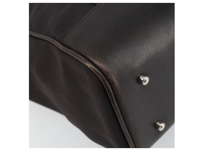 Borsa Tote GUCCI in tela marrone argento 002 1705 0405 Auth 151538 - vista 16