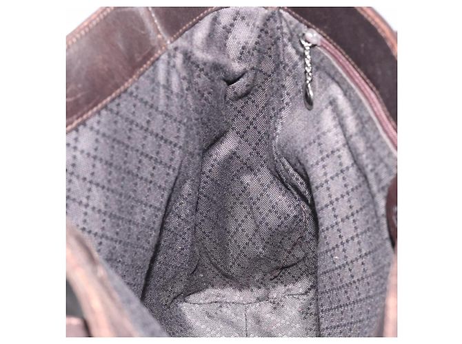 Borsa Tote GUCCI in tela marrone argento 002 1705 0405 Auth 151538 - vista 19
