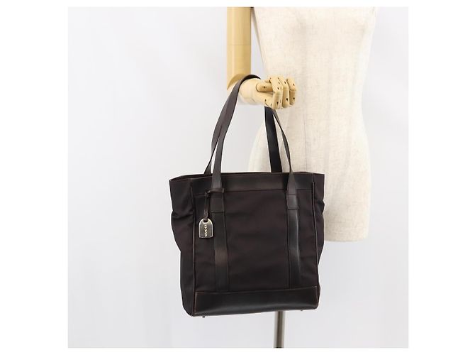 Borsa Tote GUCCI in tela marrone argento 002 1705 0405 Auth 151538 - vista 22