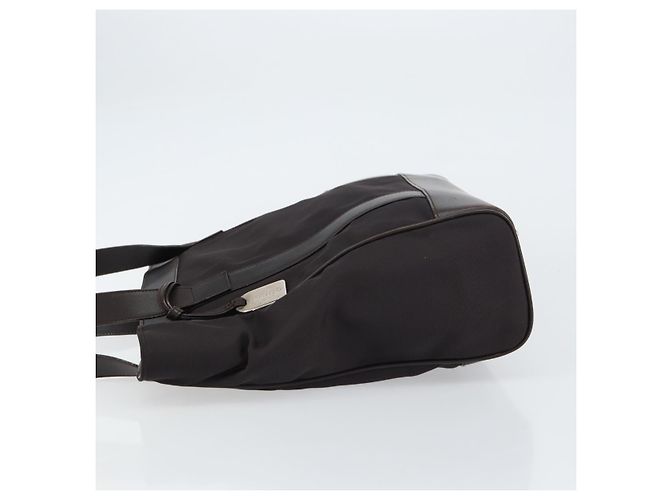Borsa Tote GUCCI in tela marrone argento 002 1705 0405 Auth 151538 - vista 4