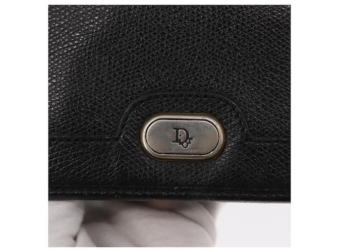 Borsa a spalla in pelle Christian Dior nera e oro Auth ka999 Nero D'oro - vista 14