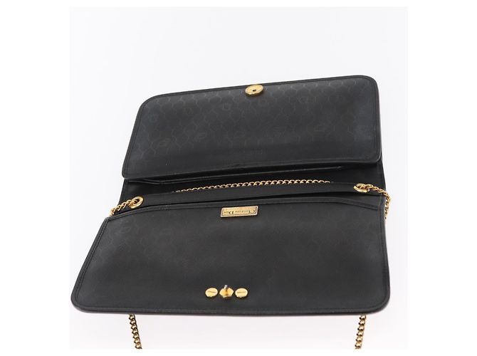 Borsa a spalla in pelle Christian Dior nera e oro Auth ka999 Nero D'oro - vista 15