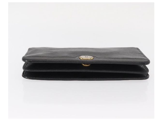 Borsa a spalla in pelle Christian Dior nera e oro Auth ka999 Nero D'oro - vista 9
