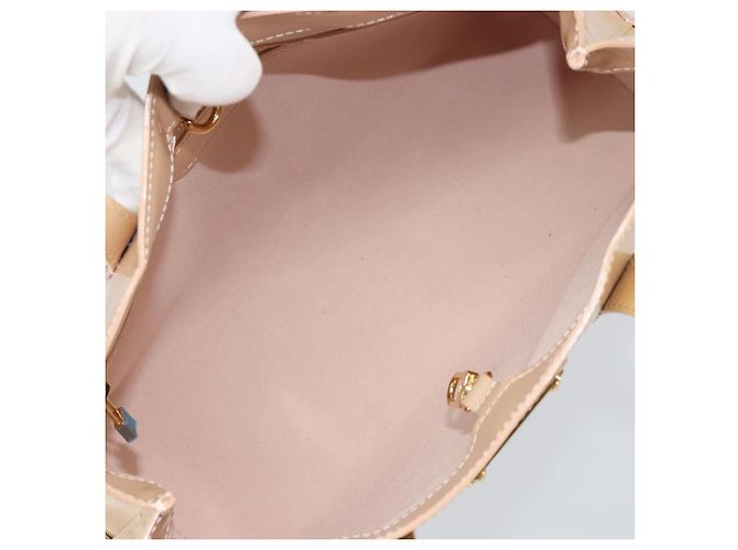 LOUIS VUITTON Bolsa de Mão Vernis Wilshire PM Rose Flow Lantern M91642 Auth ep12449 - vista 11