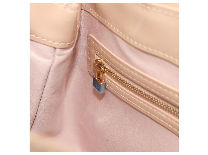 LOUIS VUITTON Bolsa de Mão Vernis Wilshire PM Rose Flow Lantern M91642 Auth ep12449 - vista 21