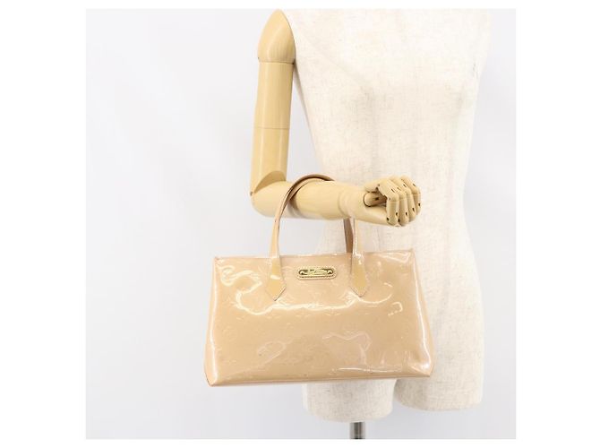 LOUIS VUITTON Bolsa de Mão Vernis Wilshire PM Rose Flow Lantern M91642 Auth ep12449 - vista 23