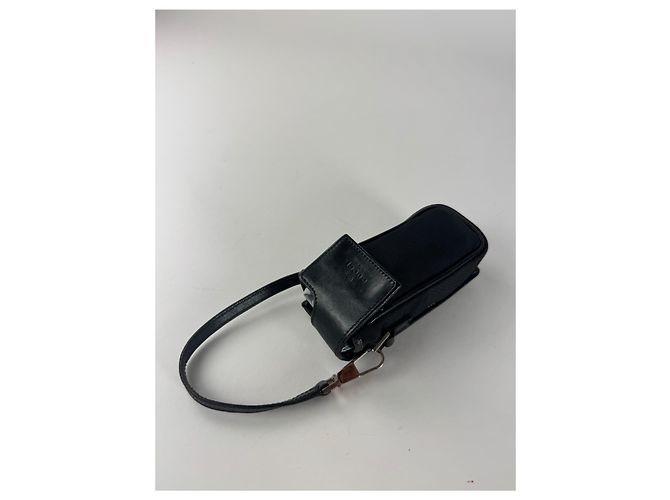 Vintage Gucci Leder Mini-Handtasche schwarz - Ansicht 7