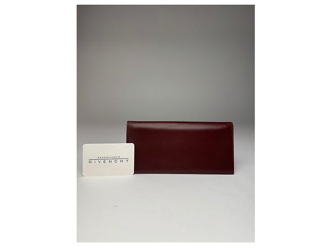 Vintage Givenchy Leather Card Holder ID Holder Brown - view 2