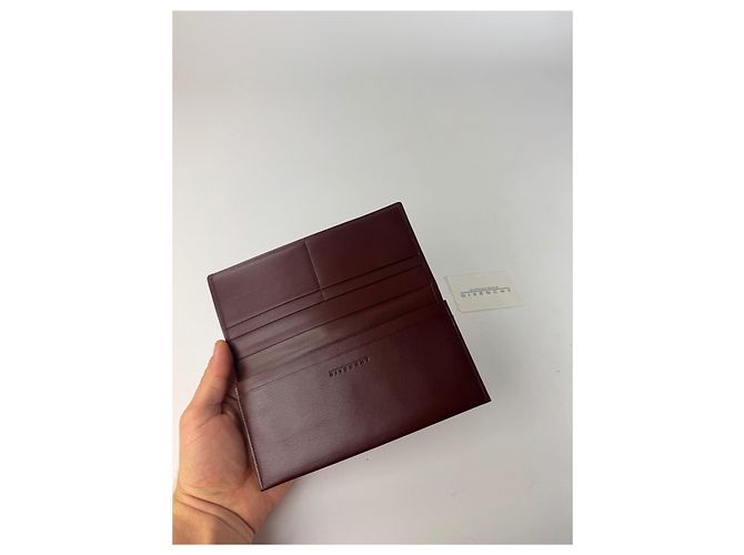 Vintage Givenchy Leather Card Holder ID Holder Brown - view 3