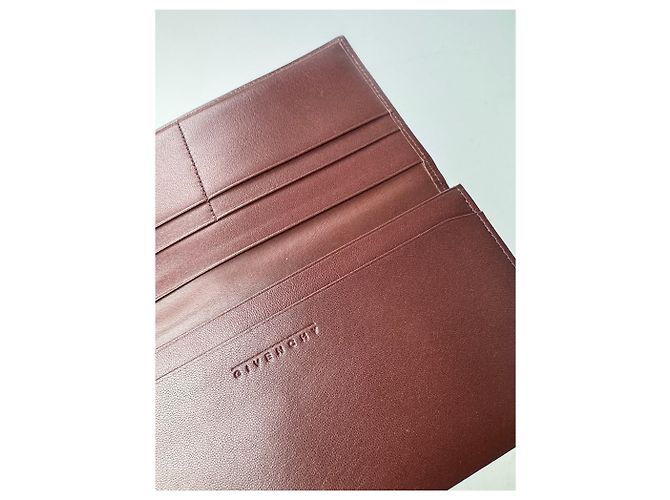 Vintage Givenchy Leather Card Holder ID Holder Brown - view 4