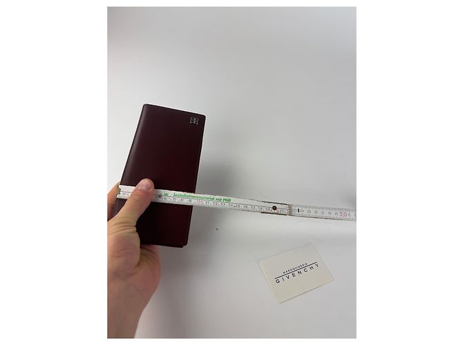 Vintage Givenchy Leather Card Holder ID Holder Brown - view 8