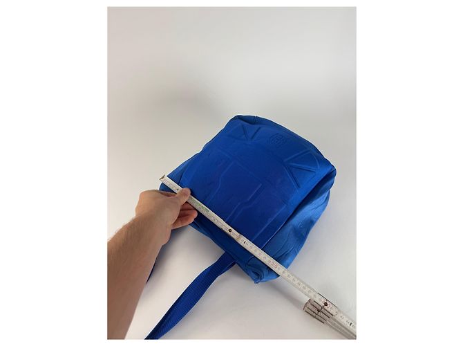 Vintage Jean Paul Gaultier Canvas-Polyester-Tasche Blau - Ansicht 10