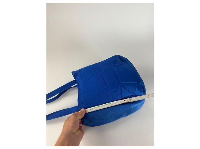 Vintage Jean Paul Gaultier Canvas-Polyester-Tasche Blau - Ansicht 11
