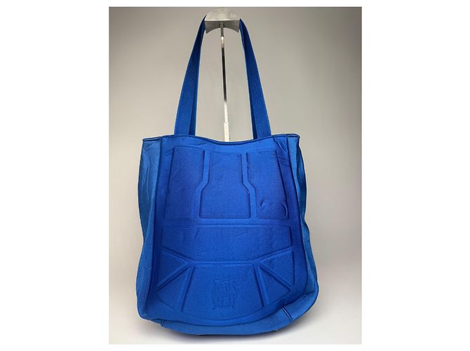 Vintage Jean Paul Gaultier Canvas-Polyester-Tasche Blau - Ansicht 13