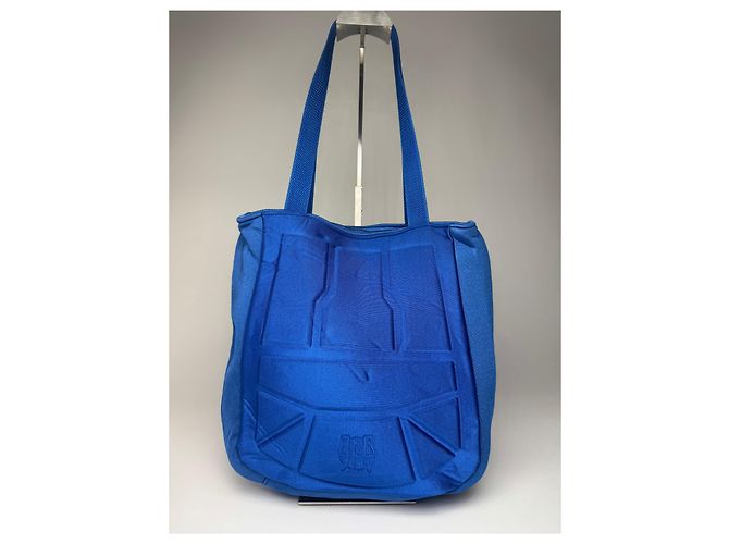 Vintage Jean Paul Gaultier Canvas-Polyester-Tasche Blau - Ansicht 2