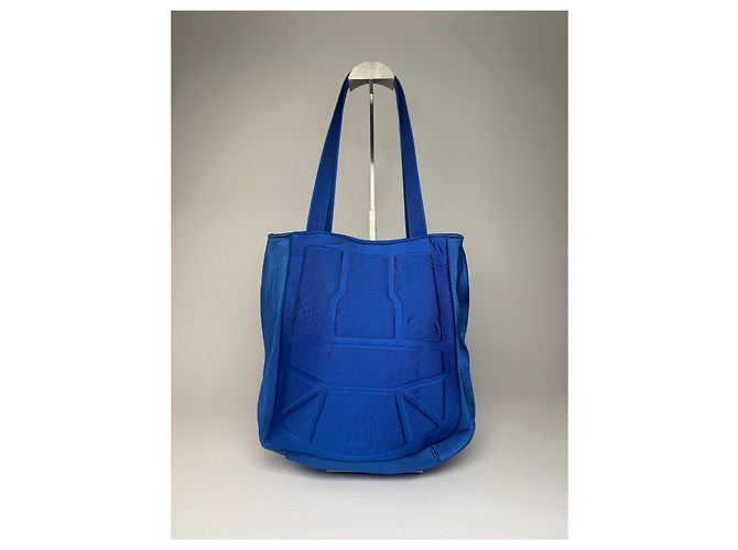 Vintage Jean Paul Gaultier Canvas-Polyester-Tasche Blau - Ansicht 7