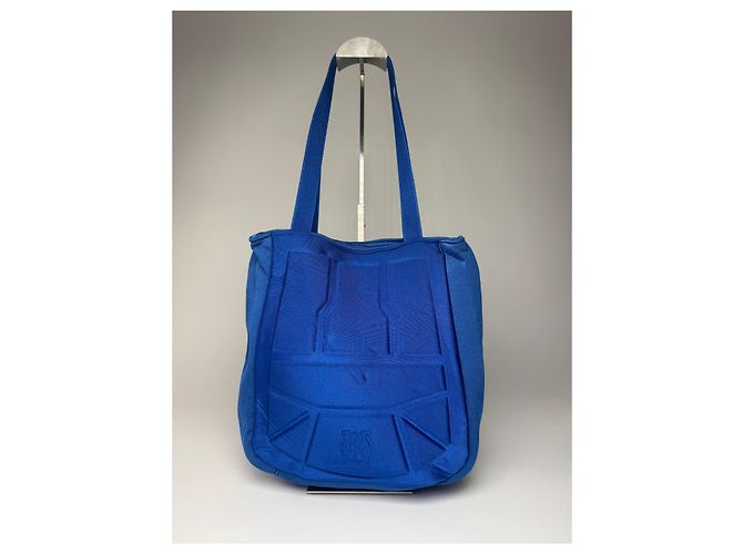 Vintage Jean Paul Gaultier Canvas-Polyester-Tasche Blau - Ansicht 8