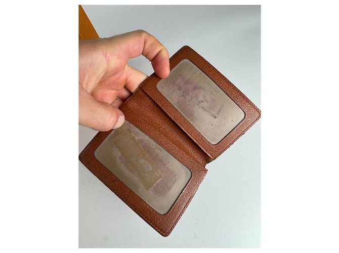 Vintage Louis Vuitton Flapable Card Holder Brown - view 3