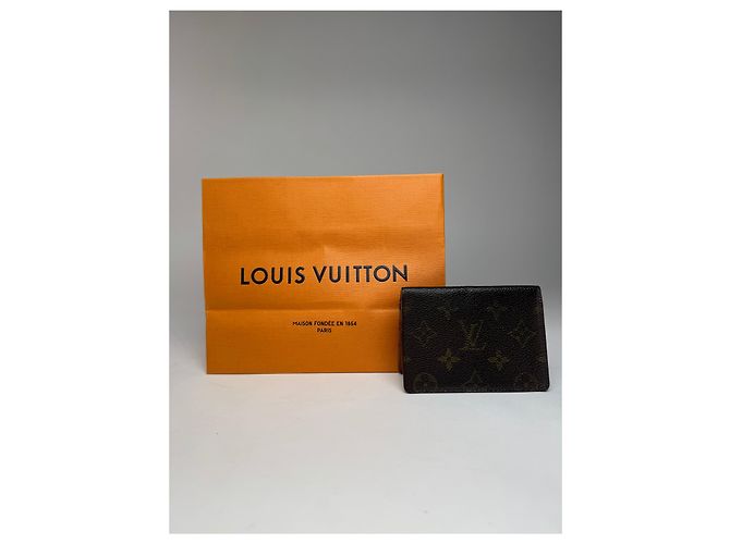 Vintage Louis Vuitton Flapable Card Holder Brown - view 5