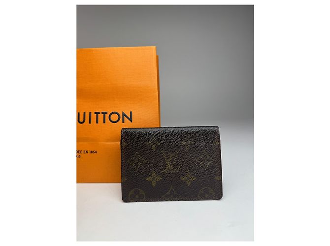Vintage Louis Vuitton Flapable Card Holder Brown - view 8