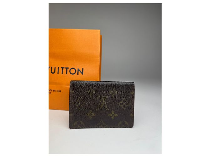 Vintage Louis Vuitton Flapable Card Holder Brown - view 9
