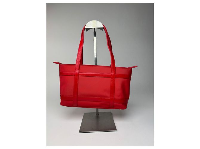 Vintage Courreges Polyester Patent Leather Handbag Red - view 2