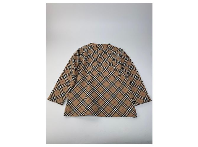 Vintage Burberry Novacheck Rundhals-Pullover M Beige - Ansicht 8