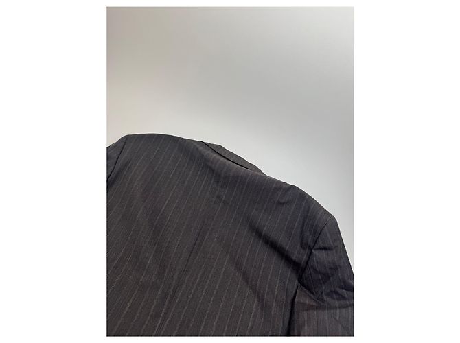 Blazer in lana a righe da uomo vintage Courreges M/L grigio - vista 10