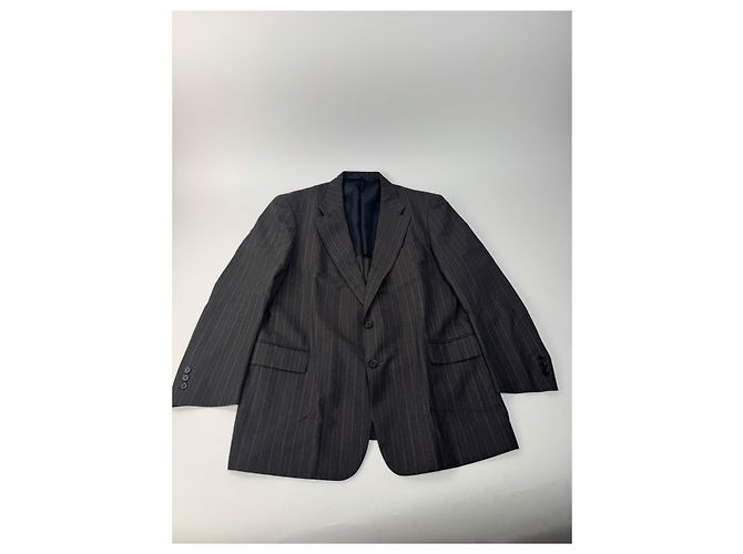 Blazer in lana a righe da uomo vintage Courreges M/L grigio - vista 5