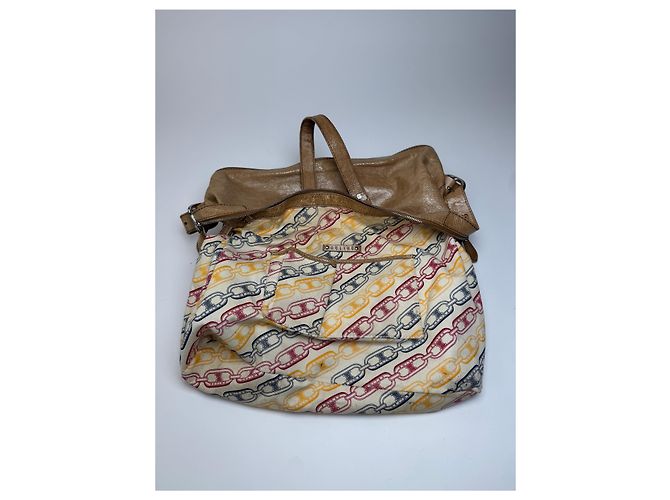 Triomphe Céline Vintage Celine Paris Lederhandtasche braun Kamel - Ansicht 3