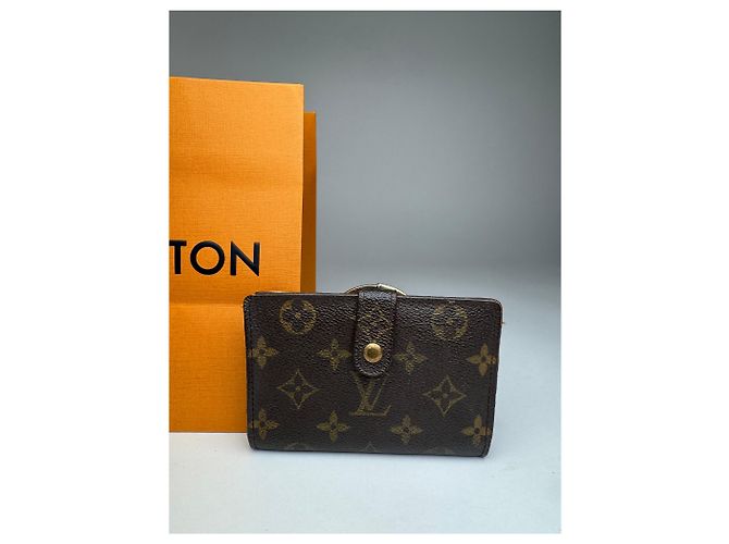 Carteira de Couro Monograma Louis Vuitton Vintage Marrom - vista 10