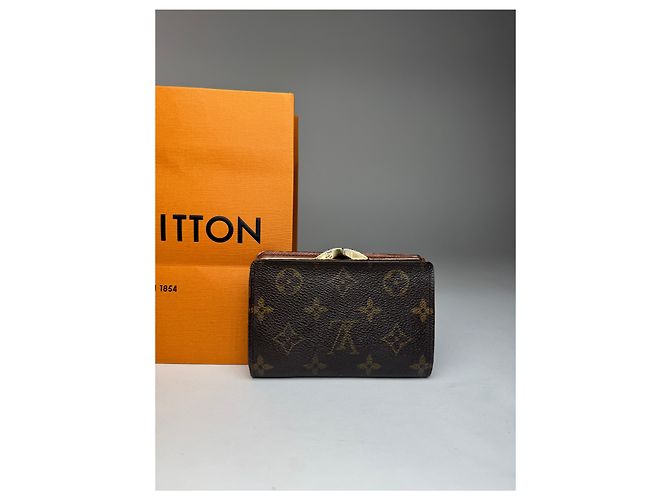 Carteira de Couro Monograma Louis Vuitton Vintage Marrom - vista 11