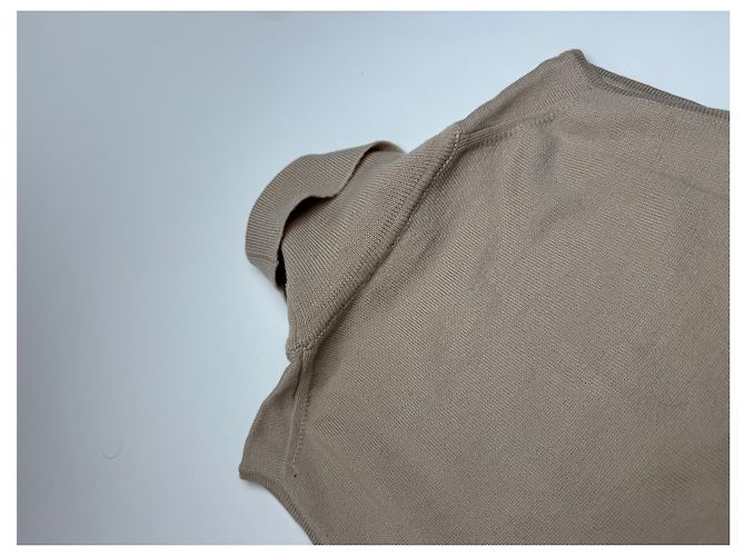 Vintage Gianni Versace Rollkragenpullover aus Wolle beige braun M - Ansicht 10
