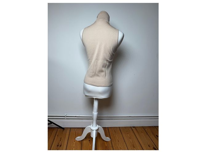 Vintage Gianni Versace Rollkragenpullover aus Wolle beige braun M - Ansicht 3