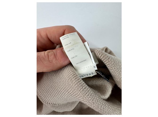 Vintage Gianni Versace Rollkragenpullover aus Wolle beige braun M - Ansicht 8