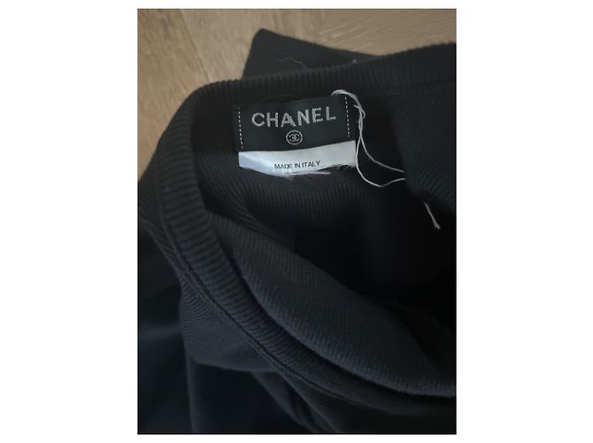 Autre Marque Vestido Chanel preto justo com costas nuas de algodão tamanho 36 - vista 5