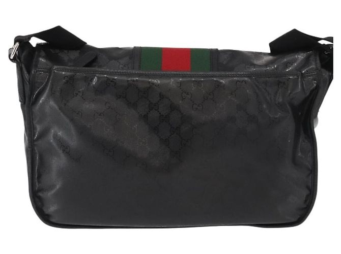 Gucci 500 Web Double Buckle Messenger GG Imprime Nero - vista 2