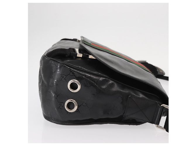 Gucci 500 Web Double Buckle Messenger GG Imprime Nero - vista 3