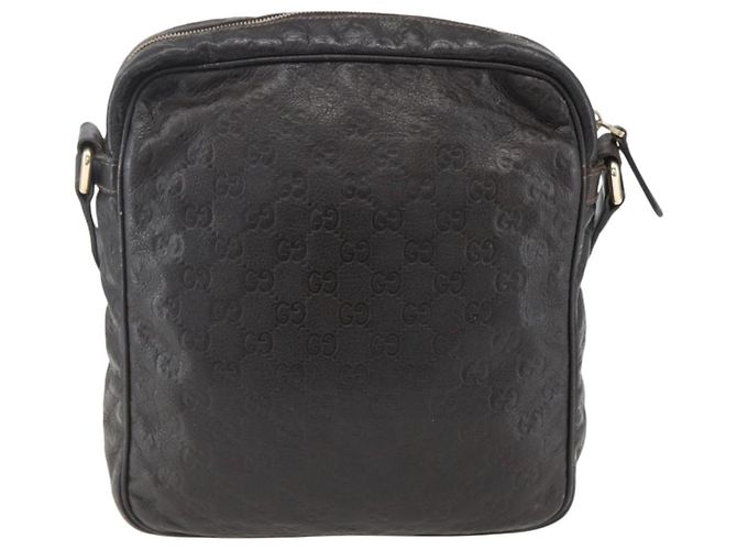Gucci Guccissima Leder Messenger mit Frontreißverschluss mittel Braun - Ansicht 2